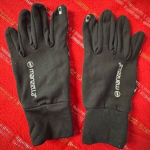 Manzella Women's Black Touchscreen Winter Gloves, Size Small